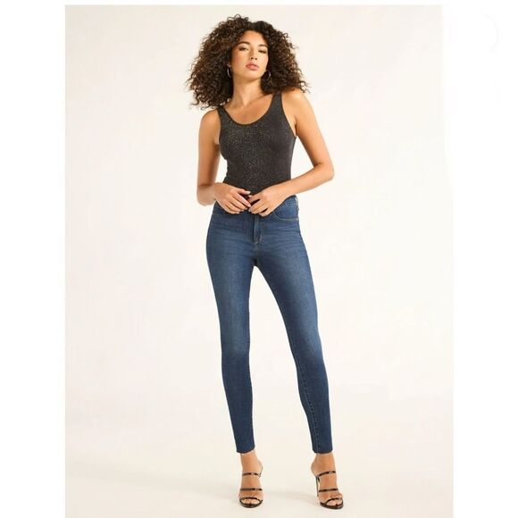 Sofia Jeans Women's Seamless Lurex Thread Scoop Neck Bodysuit, Size M - Picture 7 of 8